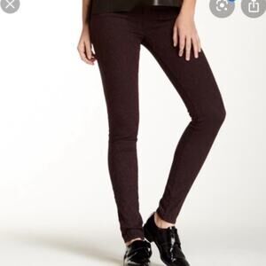 Vince Maroon Mulberry Stretch Skinny Jeans 27